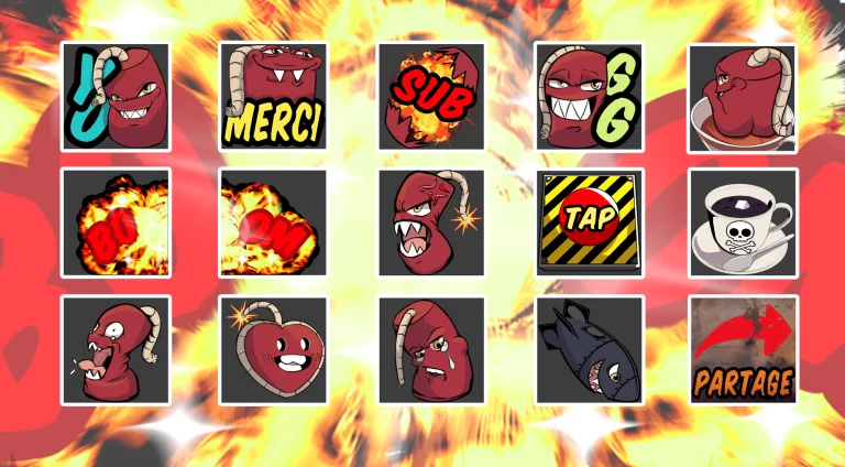 Nyukk  Pack d’émotes explosif