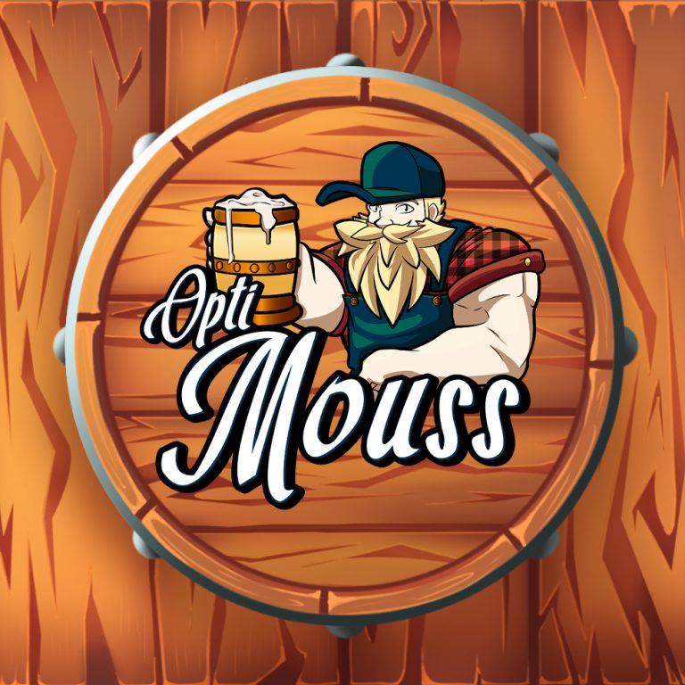 Opti Mouss identité visuelle & déclinaisons pour une marque de bière artisanale