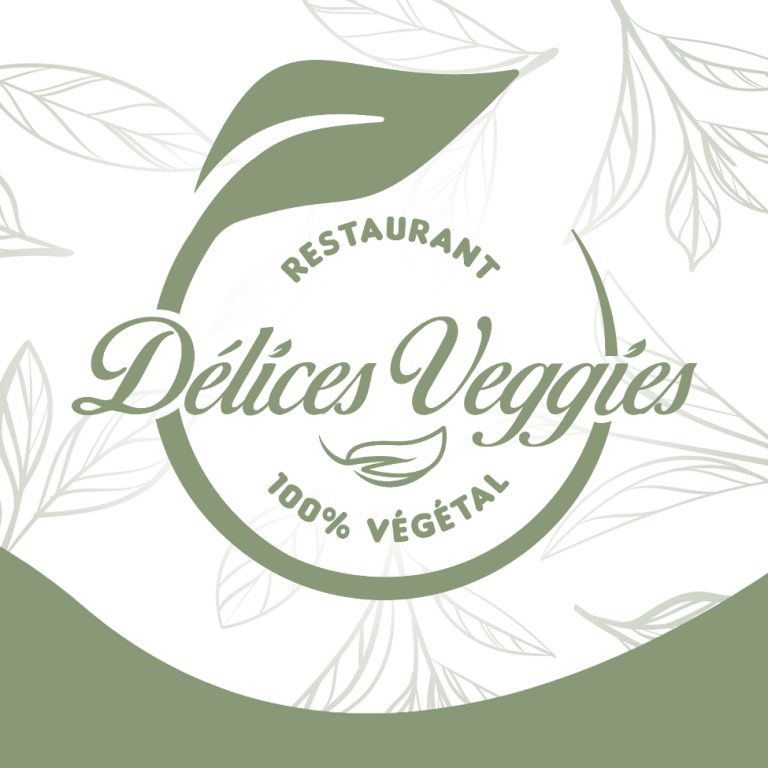 Délices Veggies branding complet pour un restaurant
